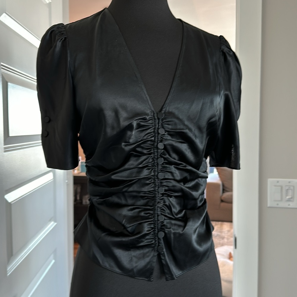 Classy and Flawless Silk FRAME Blouse Sz XS